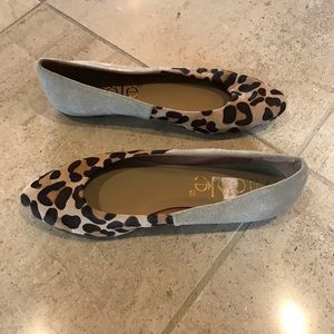 Nicole Leopard Pointed Flats